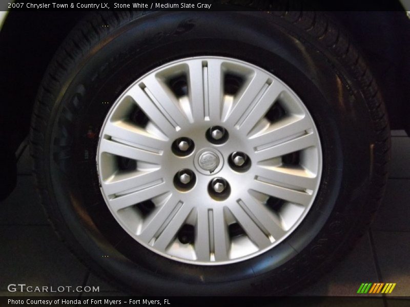 Stone White / Medium Slate Gray 2007 Chrysler Town & Country LX