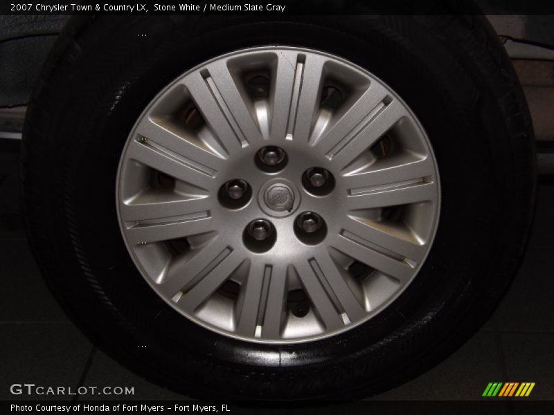 Stone White / Medium Slate Gray 2007 Chrysler Town & Country LX