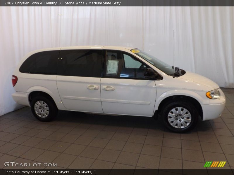 Stone White / Medium Slate Gray 2007 Chrysler Town & Country LX