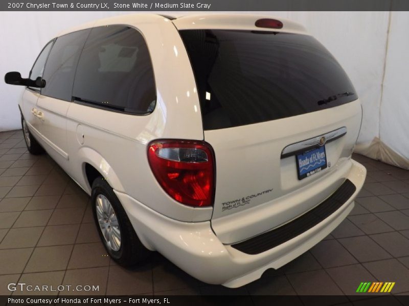 Stone White / Medium Slate Gray 2007 Chrysler Town & Country LX