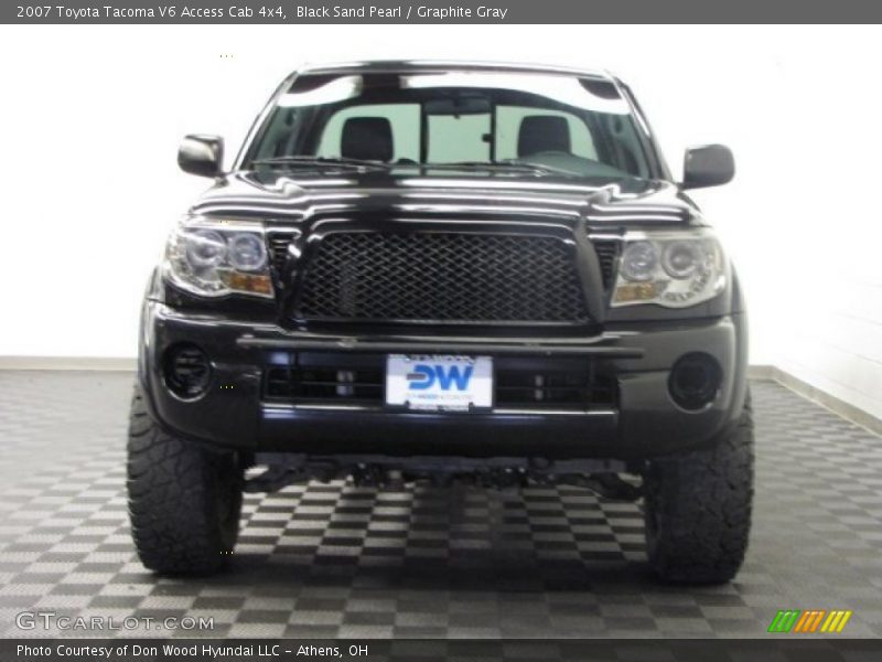 Black Sand Pearl / Graphite Gray 2007 Toyota Tacoma V6 Access Cab 4x4