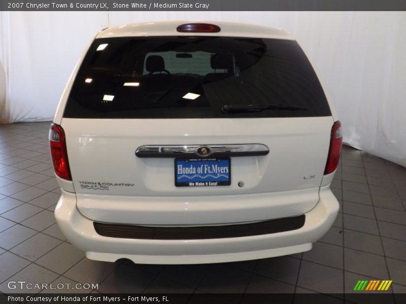 Stone White / Medium Slate Gray 2007 Chrysler Town & Country LX