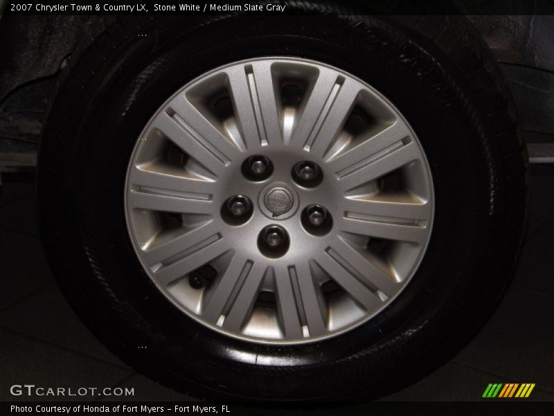 Stone White / Medium Slate Gray 2007 Chrysler Town & Country LX