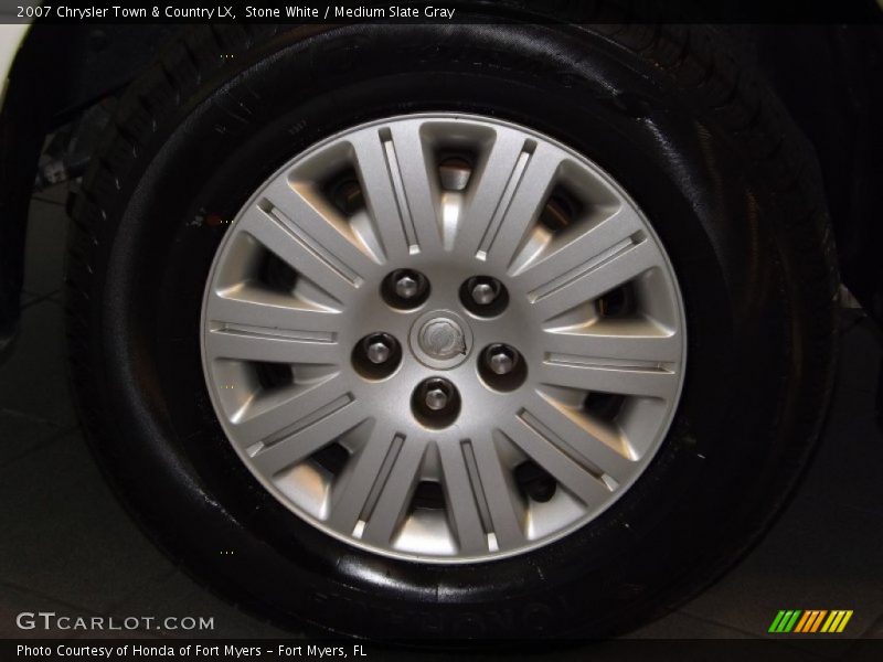 Stone White / Medium Slate Gray 2007 Chrysler Town & Country LX