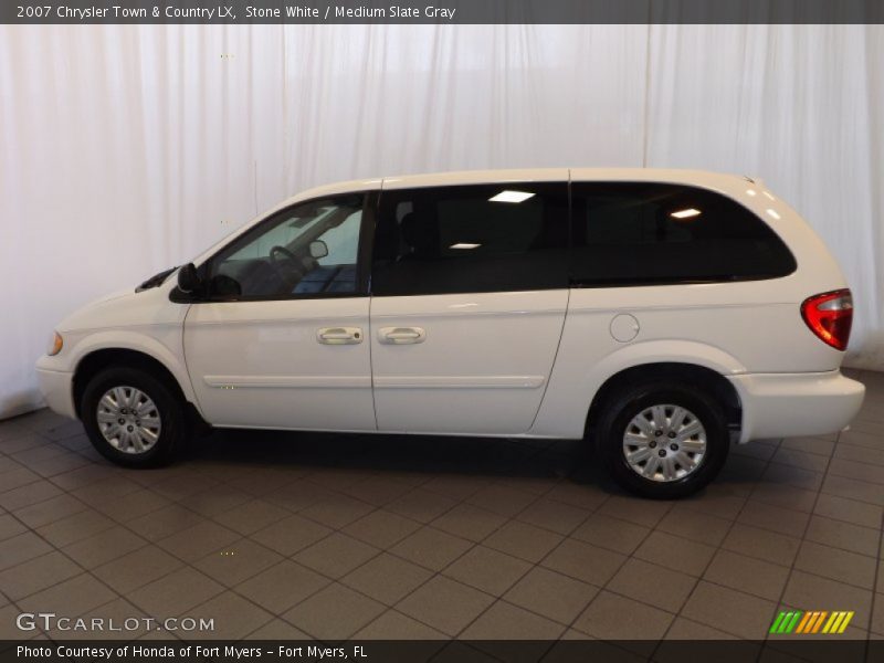 Stone White / Medium Slate Gray 2007 Chrysler Town & Country LX