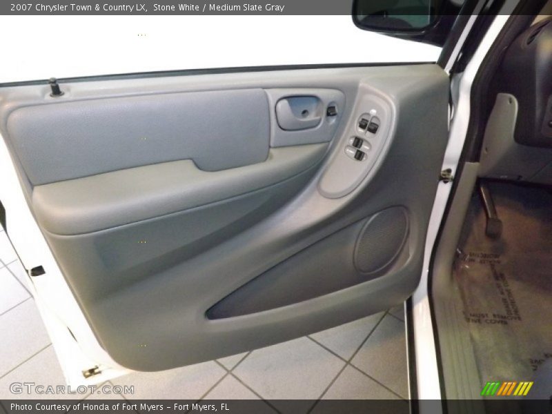 Stone White / Medium Slate Gray 2007 Chrysler Town & Country LX