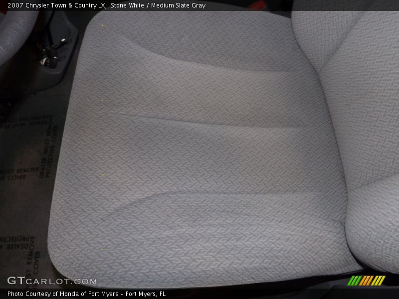 Stone White / Medium Slate Gray 2007 Chrysler Town & Country LX