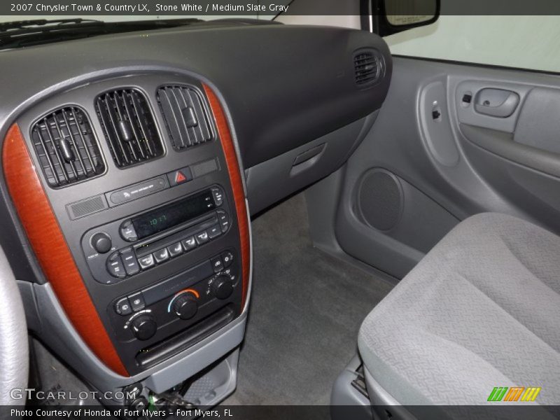 Stone White / Medium Slate Gray 2007 Chrysler Town & Country LX