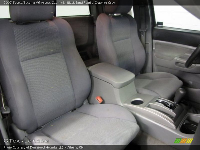 Black Sand Pearl / Graphite Gray 2007 Toyota Tacoma V6 Access Cab 4x4