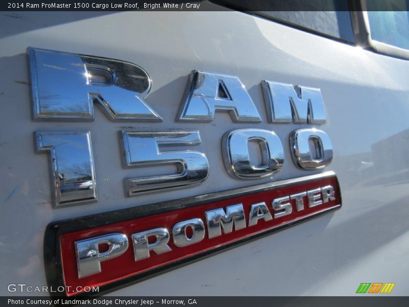 Bright White / Gray 2014 Ram ProMaster 1500 Cargo Low Roof