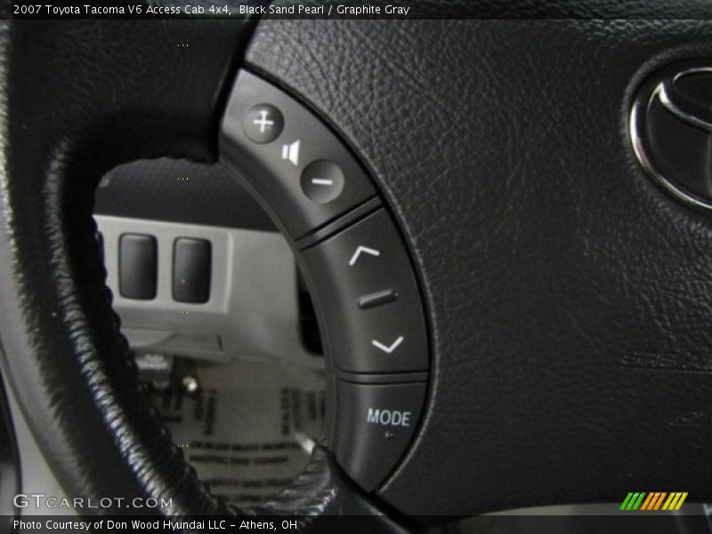 Black Sand Pearl / Graphite Gray 2007 Toyota Tacoma V6 Access Cab 4x4