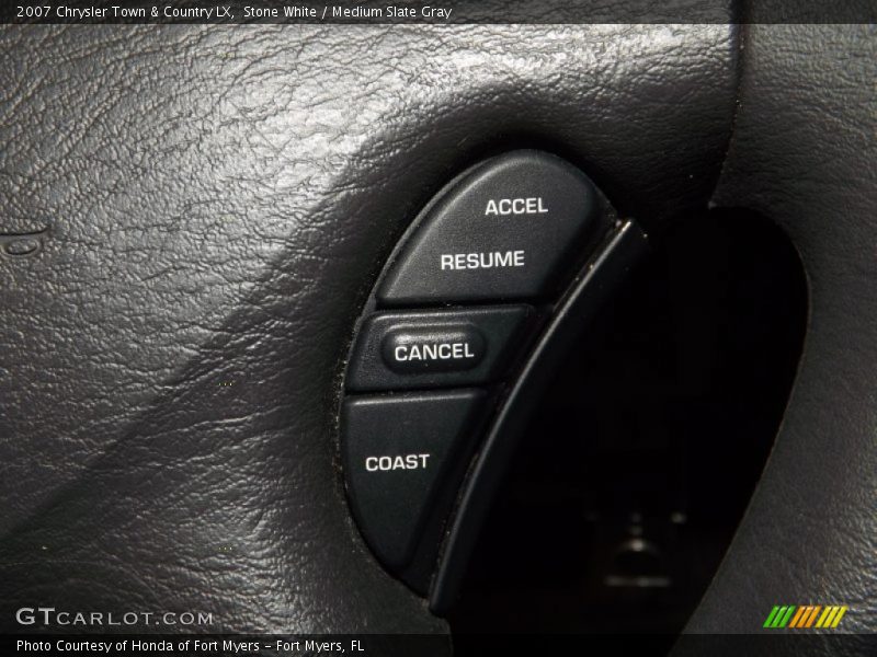 Stone White / Medium Slate Gray 2007 Chrysler Town & Country LX