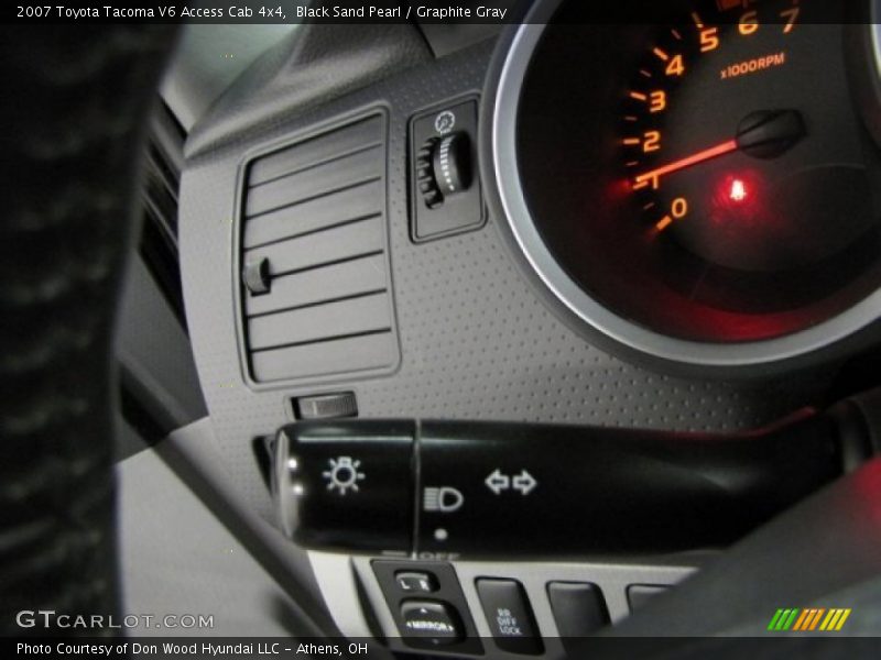Black Sand Pearl / Graphite Gray 2007 Toyota Tacoma V6 Access Cab 4x4