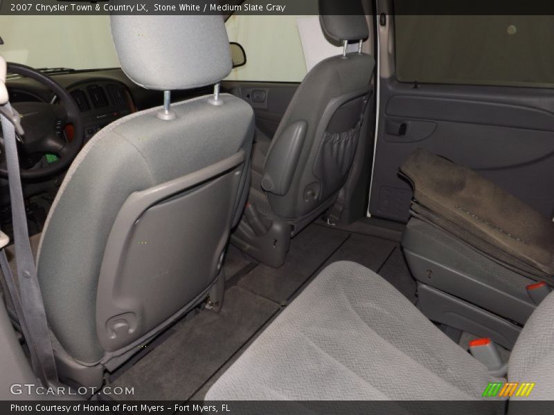 Stone White / Medium Slate Gray 2007 Chrysler Town & Country LX