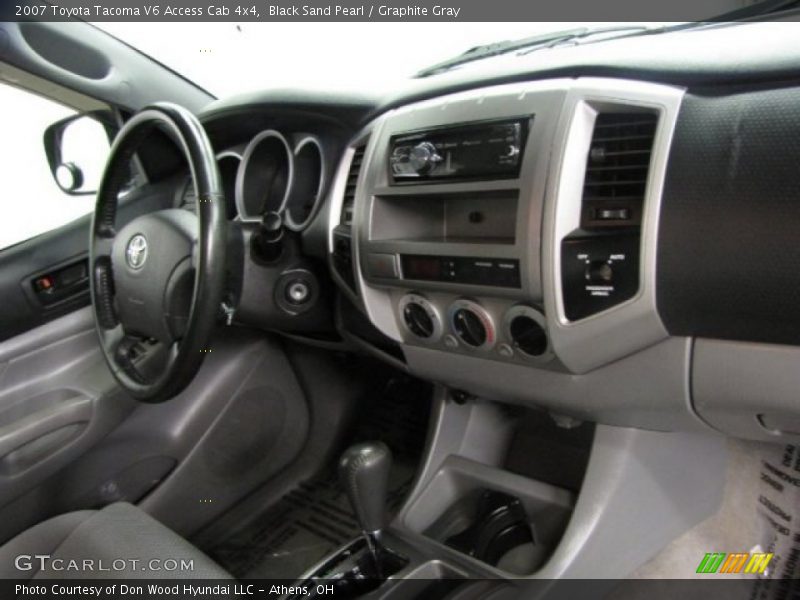 Black Sand Pearl / Graphite Gray 2007 Toyota Tacoma V6 Access Cab 4x4