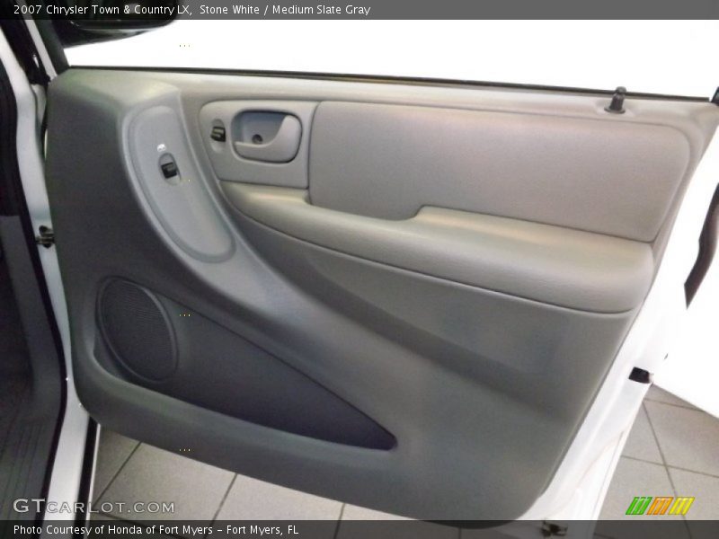Stone White / Medium Slate Gray 2007 Chrysler Town & Country LX