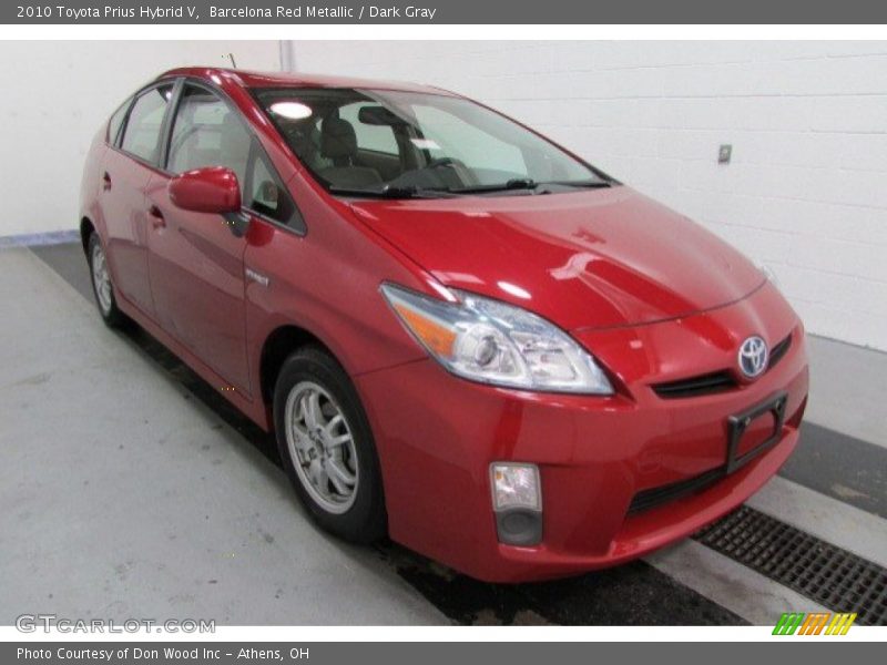 Barcelona Red Metallic / Dark Gray 2010 Toyota Prius Hybrid V