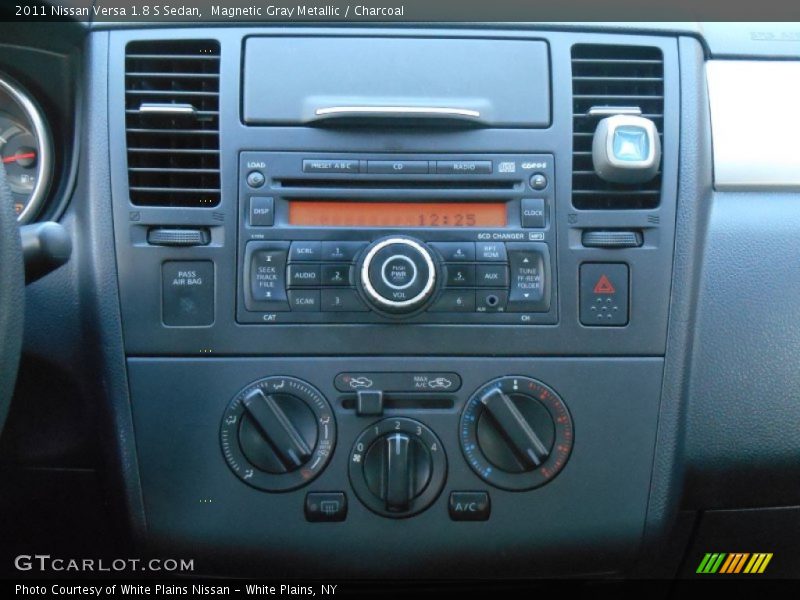 Magnetic Gray Metallic / Charcoal 2011 Nissan Versa 1.8 S Sedan