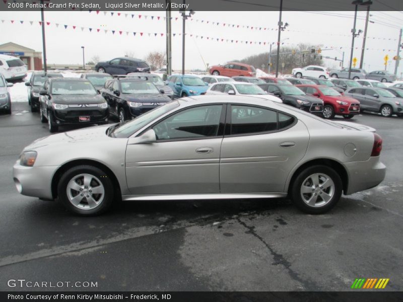 Liquid Silver Metallic / Ebony 2008 Pontiac Grand Prix Sedan