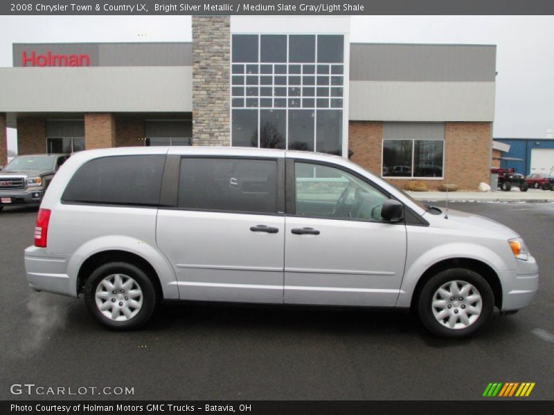 Bright Silver Metallic / Medium Slate Gray/Light Shale 2008 Chrysler Town & Country LX