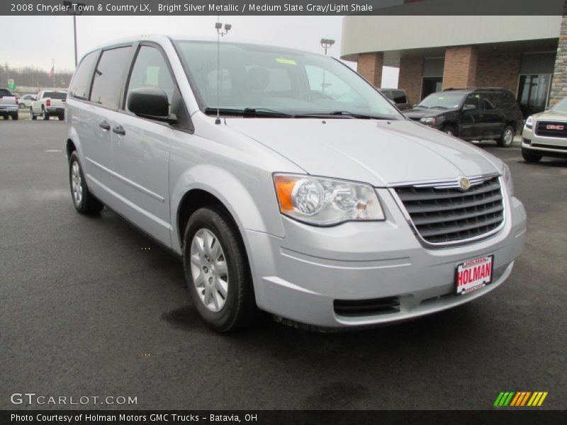 Bright Silver Metallic / Medium Slate Gray/Light Shale 2008 Chrysler Town & Country LX