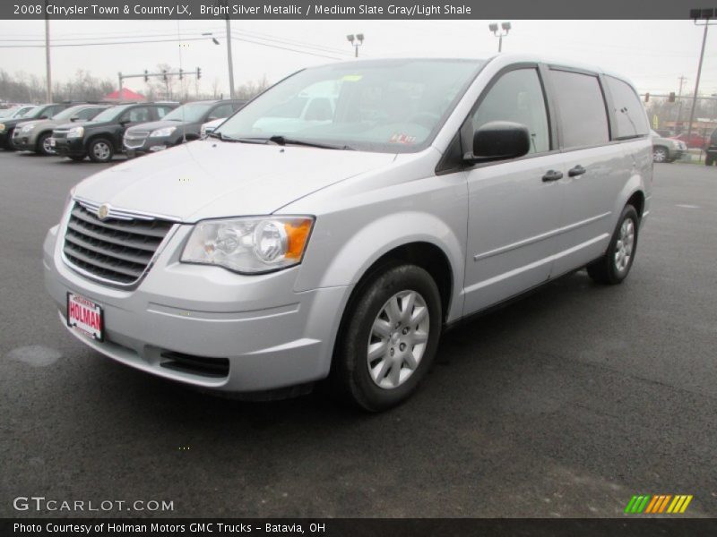 Bright Silver Metallic / Medium Slate Gray/Light Shale 2008 Chrysler Town & Country LX