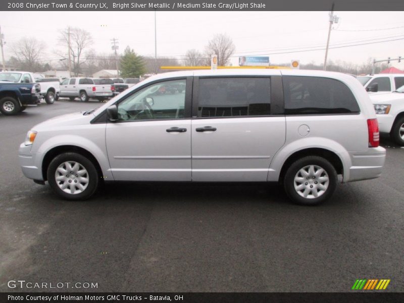 Bright Silver Metallic / Medium Slate Gray/Light Shale 2008 Chrysler Town & Country LX