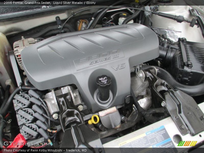 Liquid Silver Metallic / Ebony 2008 Pontiac Grand Prix Sedan