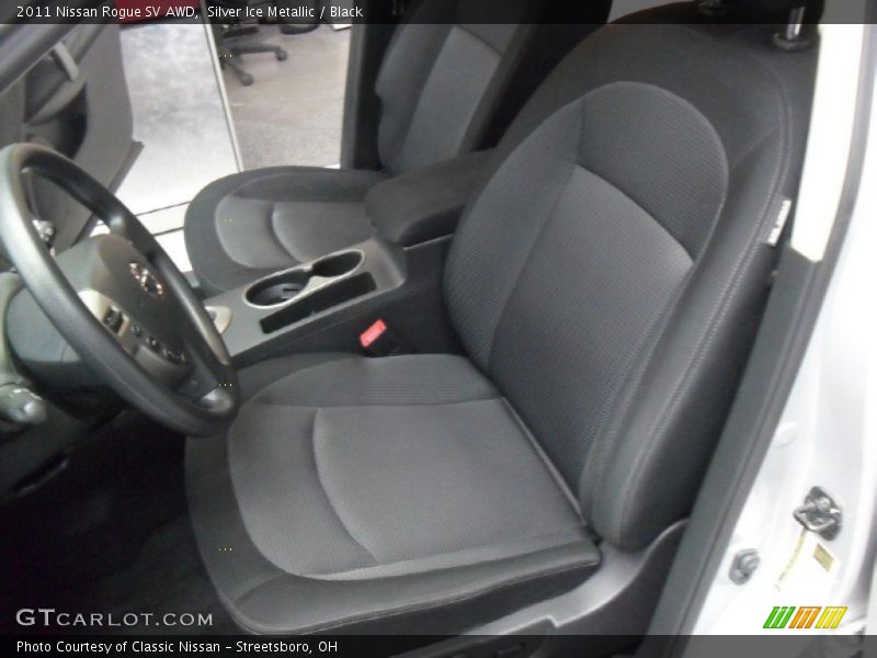 Silver Ice Metallic / Black 2011 Nissan Rogue SV AWD