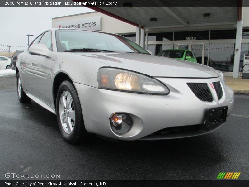 Liquid Silver Metallic / Ebony 2008 Pontiac Grand Prix Sedan