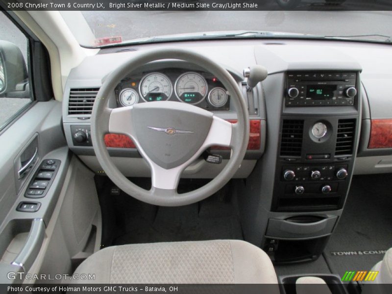 Bright Silver Metallic / Medium Slate Gray/Light Shale 2008 Chrysler Town & Country LX