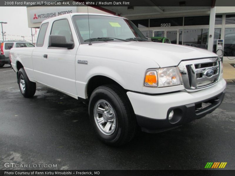 Oxford White / Medium Dark Flint 2008 Ford Ranger XLT SuperCab 4x4
