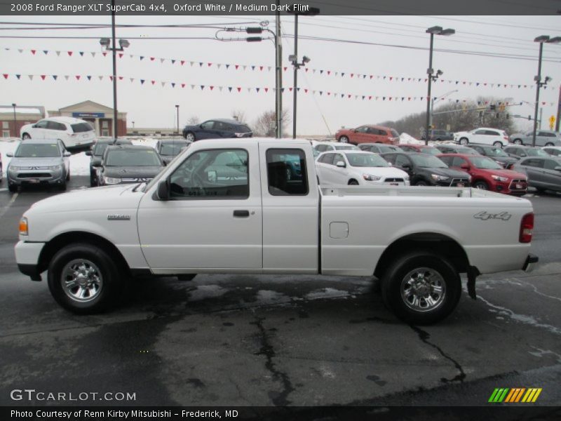 Oxford White / Medium Dark Flint 2008 Ford Ranger XLT SuperCab 4x4