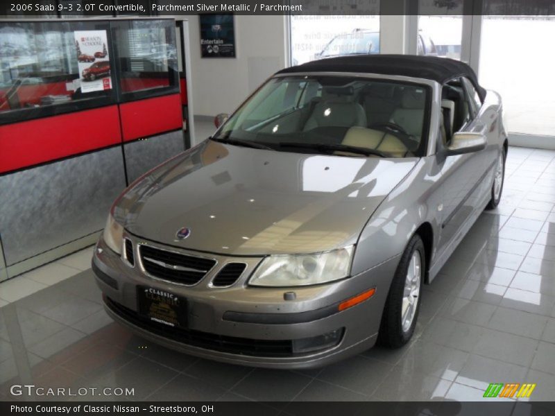 Parchment Silver Metallic / Parchment 2006 Saab 9-3 2.0T Convertible