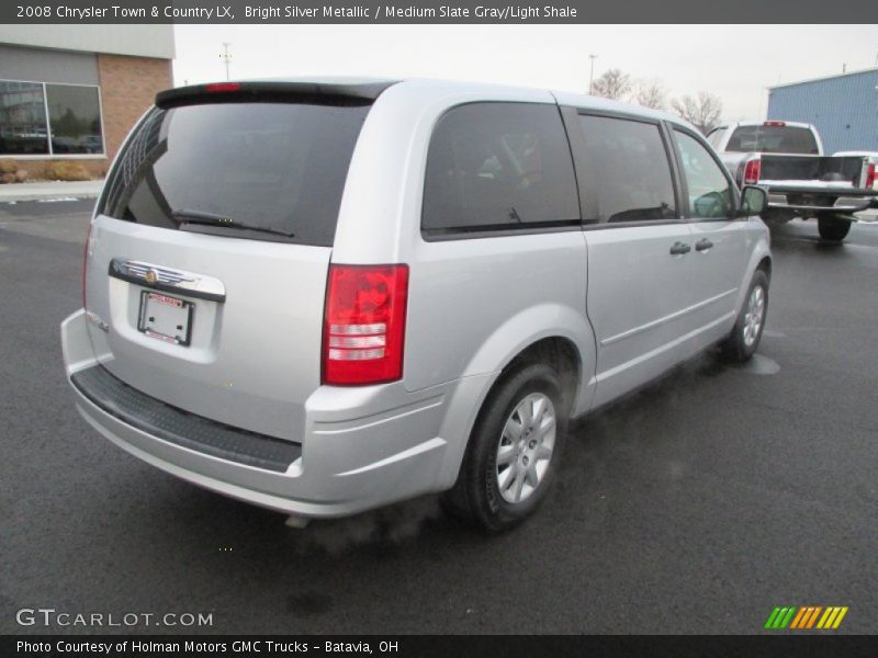 Bright Silver Metallic / Medium Slate Gray/Light Shale 2008 Chrysler Town & Country LX