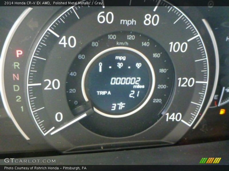 Polished Metal Metallic / Gray 2014 Honda CR-V EX AWD