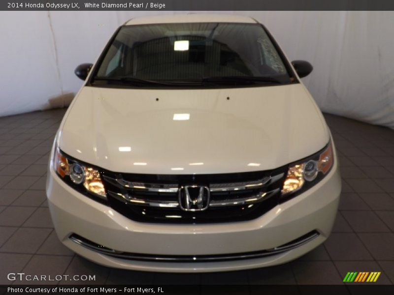 White Diamond Pearl / Beige 2014 Honda Odyssey LX