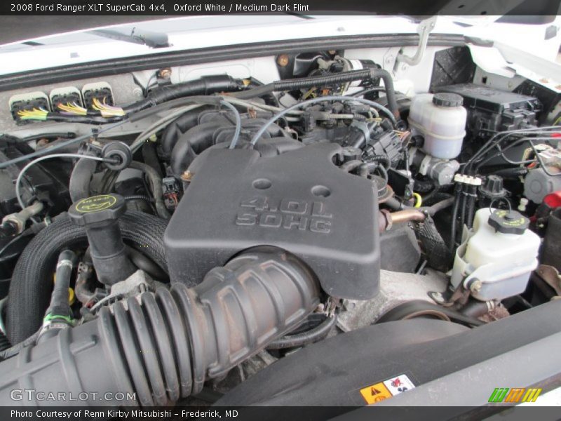 Oxford White / Medium Dark Flint 2008 Ford Ranger XLT SuperCab 4x4