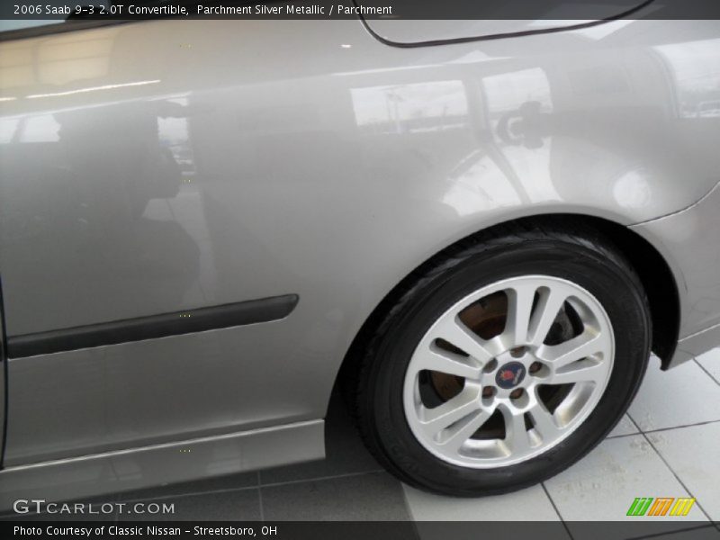 Parchment Silver Metallic / Parchment 2006 Saab 9-3 2.0T Convertible