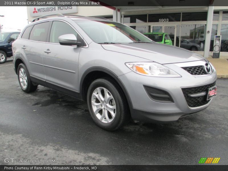 Dolphin Gray Mica / Black 2011 Mazda CX-9 Sport AWD