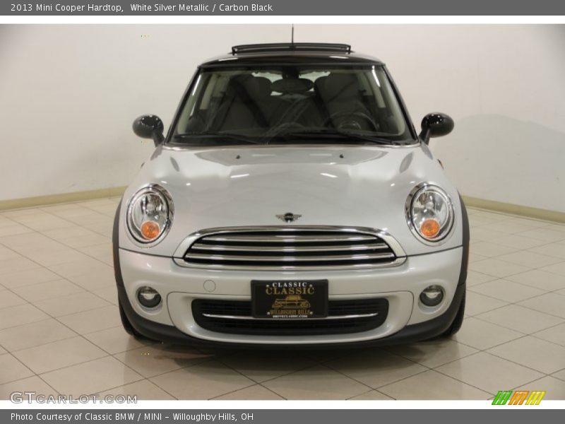 White Silver Metallic / Carbon Black 2013 Mini Cooper Hardtop