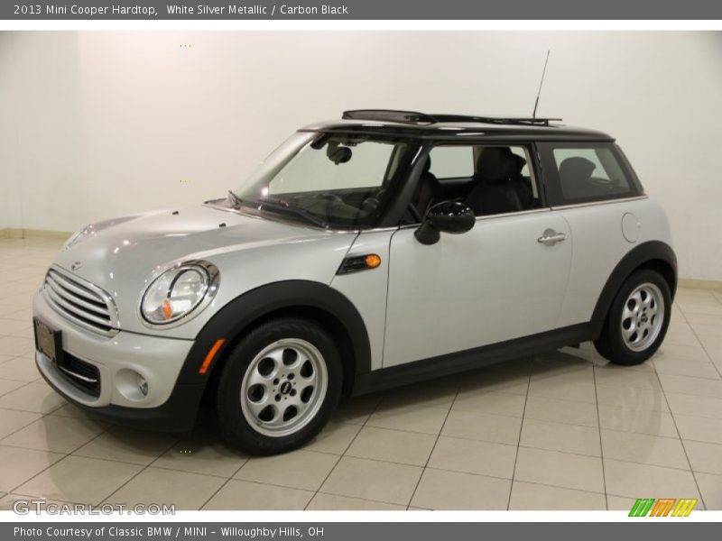 White Silver Metallic / Carbon Black 2013 Mini Cooper Hardtop