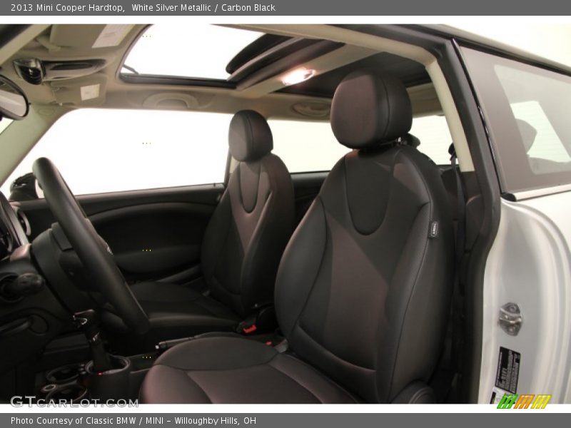 White Silver Metallic / Carbon Black 2013 Mini Cooper Hardtop