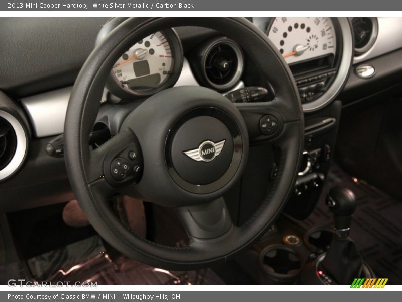 White Silver Metallic / Carbon Black 2013 Mini Cooper Hardtop