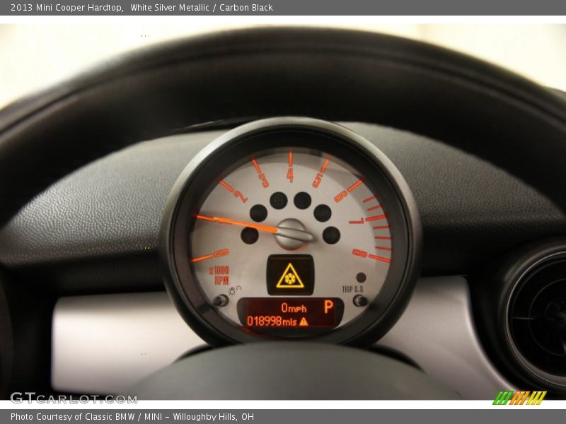 White Silver Metallic / Carbon Black 2013 Mini Cooper Hardtop