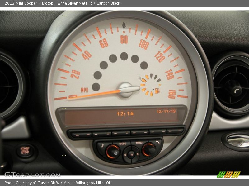 White Silver Metallic / Carbon Black 2013 Mini Cooper Hardtop