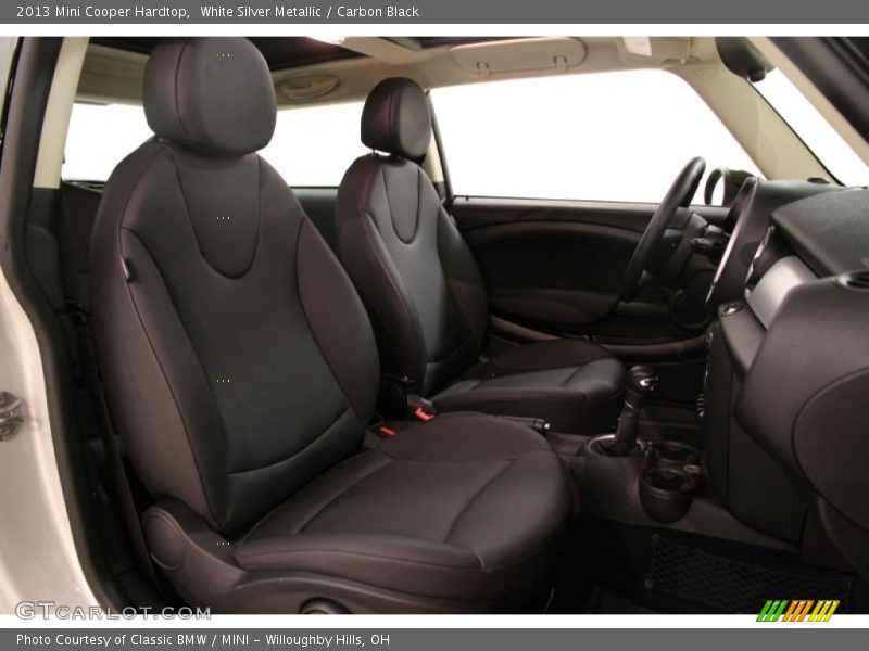 White Silver Metallic / Carbon Black 2013 Mini Cooper Hardtop