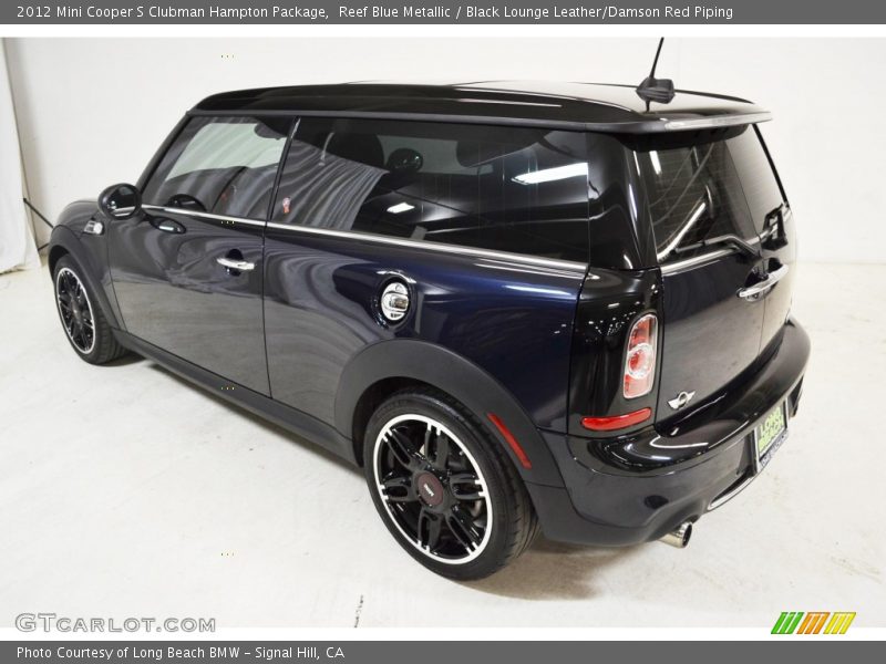 Reef Blue Metallic / Black Lounge Leather/Damson Red Piping 2012 Mini Cooper S Clubman Hampton Package