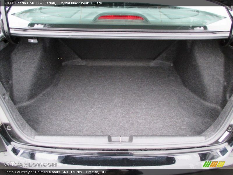 Crystal Black Pearl / Black 2011 Honda Civic LX-S Sedan