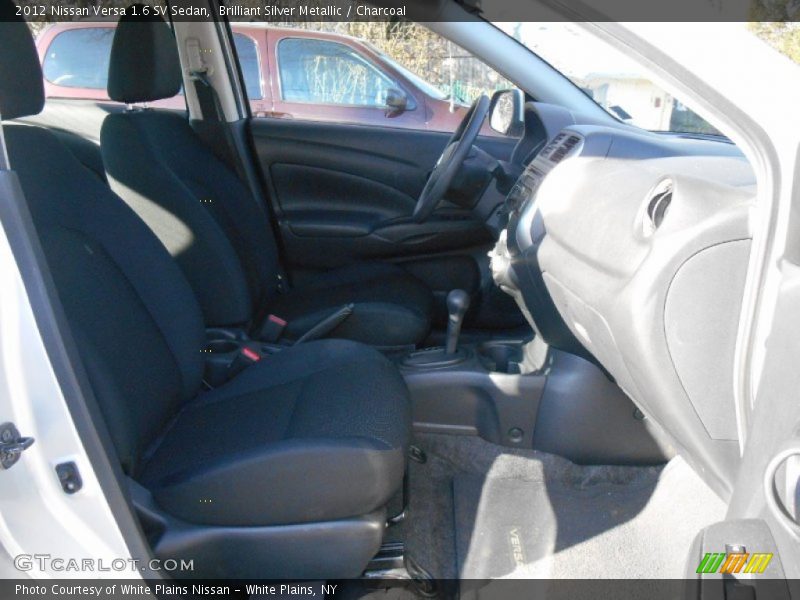 Brilliant Silver Metallic / Charcoal 2012 Nissan Versa 1.6 SV Sedan